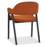 Regent Peppercorn Dining Armchairs (Rust Velvet) by Bentley Designs
