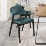 Regent Peppercorn Dining Chairs (Azure Velvet) by Bentley Designs