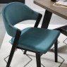 Regent Peppercorn Dining Chairs (Azure Velvet) by Bentley Designs
