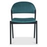 Regent Peppercorn Dining Chairs (Azure Velvet) by Bentley Designs