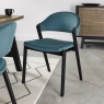 Regent Peppercorn Dining Chairs (Azure Velvet) by Bentley Designs