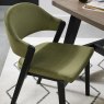 Regent Peppercorn Dining Chairs (Cedar Velvet) by Bentley Designs