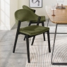 Regent Peppercorn Dining Chairs (Cedar Velvet) by Bentley Designs