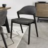 Regent Peppercorn Dining Chairs (Dark Grey Fabric) by Bentley Designs