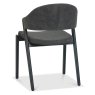 Regent Peppercorn Dining Chairs (Dark Grey Fabric) by Bentley Designs