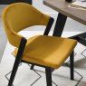 Regent Peppercorn Dining Chairs (Mustard Velvet) by Bentley Designs