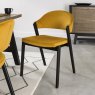 Regent Peppercorn Dining Chairs (Mustard Velvet) by Bentley Designs