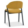 Regent Peppercorn Dining Chairs (Mustard Velvet) by Bentley Designs