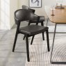 Regent Peppercorn Dining Chairs (Old West Vintage Faux Leather) by Bentley Designs