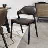 Regent Peppercorn Dining Chairs (Old West Vintage Faux Leather) by Bentley Designs