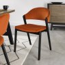 Regent Peppercorn Dining Chairs (Rust Velvet) by Bentley Designs