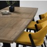 Regent Weathered Oak & Peppercorn 4-6 Seater Extension Table by Bentley Designs