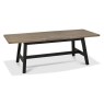 Regent Weathered Oak & Peppercorn 4-6 Seater Extension Table by Bentley Designs