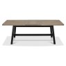 Regent Weathered Oak & Peppercorn 4-6 Seater Extension Table by Bentley Designs