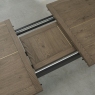Regent Weathered Oak & Peppercorn 4-6 Seater Extension Table by Bentley Designs