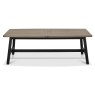 Regent Weathered Oak & Peppercorn 6-8 Seater Extension Table by Bentley Designs