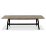 Regent Weathered Oak & Peppercorn 6-8 Seater Extension Table by Bentley Designs