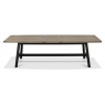 Regent Weathered Oak & Peppercorn 6-8 Seater Extension Table by Bentley Designs