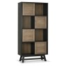 Regent Weathered Oak & Peppercorn Display Cabinet by Bentley Designs