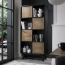 Regent Weathered Oak & Peppercorn Display Cabinet by Bentley Designs
