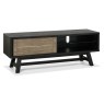 Regent Weathered Oak & Peppercorn Entertainment Unit by Bentley Designs
