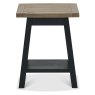 Regent Weathered Oak & Peppercorn Lamp Table by Bentley Designs