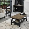 Regent Weathered Oak & Peppercorn Lamp Table by Bentley Designs