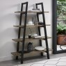 Regent Weathered Oak & Peppercorn Open Display Unit by Bentley Designs