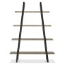 Regent Weathered Oak & Peppercorn Open Display Unit by Bentley Designs