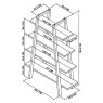 Regent Weathered Oak & Peppercorn Open Display Unit by Bentley Designs