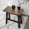 Regent Weathered Oak & Peppercorn Side Table by Bentley Designs