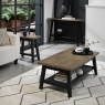 Regent Weathered Oak & Peppercorn Side Table by Bentley Designs