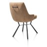 Thomas Swivel Dining Chair (Camel) by Habufa