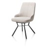 Thomas Swivel Dining Chair (Charcoal) by Habufa