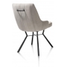 Thomas Swivel Dining Chair (Charcoal) by Habufa
