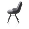 Thomas Swivel Dining Chair (Charcoal) by Habufa