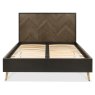 Sienna Fumed Oak & Peppercorn 135cm Double Panel Bedstead by Bentley Designs