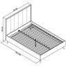 Sienna Fumed Oak & Peppercorn 135cm Double Panel Bedstead by Bentley Designs