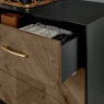 Sienna Fumed Oak & Peppercorn 3 Drawer Chest by Bentley Designs