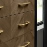 Sienna Fumed Oak & Peppercorn 5 Drawer Chest by Bentley Designs