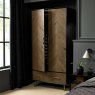 Sienna Fumed Oak & Peppercorn Double Wardrobe by Bentley Designs