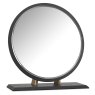 Sienna Fumed Oak & Peppercorn Gold Vanity Mirror by Bentley Designs