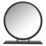 Sienna Fumed Oak & Peppercorn Gold Vanity Mirror by Bentley Designs
