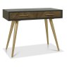 Sienna Fumed Oak & Peppercorn Gold Vanity Mirror by Bentley Designs