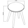 Sienna Fumed Oak Stool by Bentley Designs