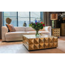 Coffee Table Collada Brushed Gold Incl. Glass Top by Richmond Interiors Coffee Table Collada Brushed Gold Incl. Glass Top by Richmond Interiors