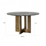 Collada 130cm Round Dining Table by Richmond InteriorsTV Unit by Richmond Interiors