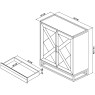 Indus Drinks Cabinet by Bentley Designs Indus Drinks Cabinet by Bentley Designs