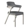 Freya Dining Chair by HND (Grey Faux Leather)