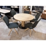 Chi ET204 120-170cm Extending Dining Table, 3x Arne Dining Chairs and 2x Arne Swivel Chairs Set by V